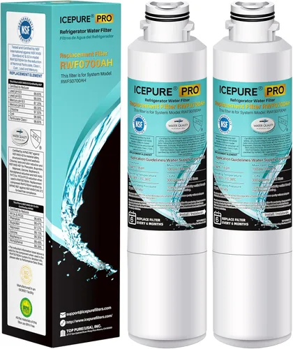 Miniatura 11 de ICEPURE DA29-00020B Reemplazo del filtro de agua para refrigerador Samsung RF28HFEDBSR, RF263BEAESR, HAF-CIN, RF263BEAESR, DA97-08006A, RF261BEAESR