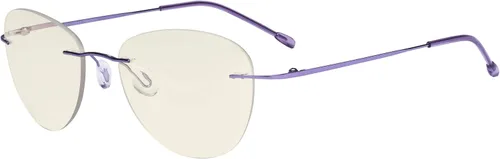 Miniatura 10 de Eyekepper Anteojos progresivos sin montura para lectores multifocal, filtro de luz azul, lentes de lectura piloto para mujer