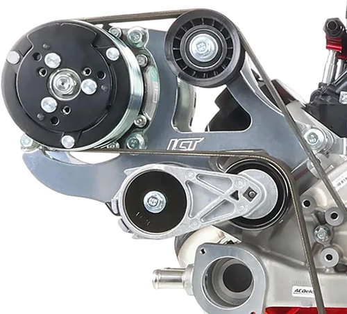 ICT Billet Kit de soporte para compresor de aire acondicionado compatible con LS Corvette - Sanden 508 A/C LS AC GTO 551474-1