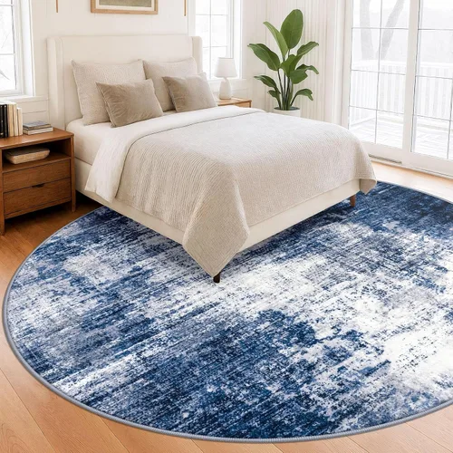 Miniatura 464 de IOHOUZE Alfombra abstracta lavable de 3 x 12 pies para pasillos, antideslizante para cocina, camino de entrada de lana sintética para interiores