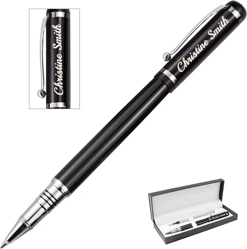 Miniatura 2 de Amlion Bolígrafos personalizados grabados con nombre, bolígrafos recargables de recarga media, regalos personalizados para hombres y mujeres Pen