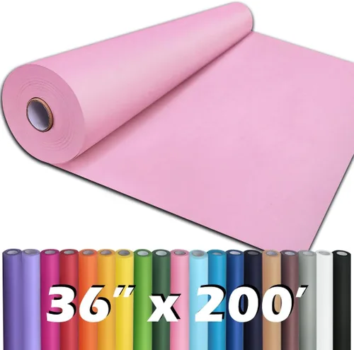 Miniatura 55 de PerkHomy - Rollo de papel kraft blanco de 36" x 2,400" (200') para manualidades, papel de tablón de anuncios, arte, cobertura de mesa, manualidades