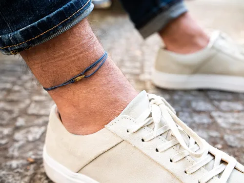 Miniatura 53 de Made by Nami Surfer Anklet with Snap Hook Clasp Waterproof & Adjustable Thin String Ankle Bracelets for Women and Men Handmade Jewelry for Beach and