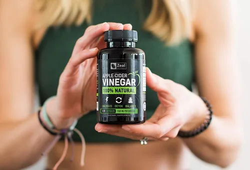 Miniatura 3 de Zeal Naturals Cápsulas naturales de vinagre de sidra de manzana cruda (1560 mg 120 cápsulas) píldoras de vinagre de sidra de manzana con pimienta