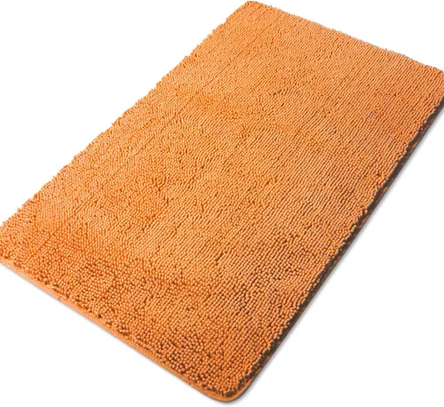 Miniatura 15 de Yeaban Alfombras pequeñas de baño de felpilla de 12 x 12 pulgadas, absorbentes y lavables, antideslizantes, de felpa y suaves para baño, ducha