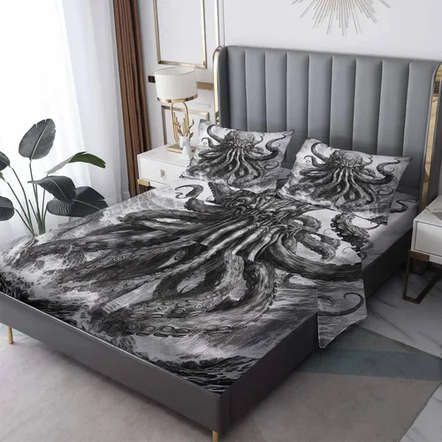 Miniatura 9 de Sábanas de mariposa tamaño individual – Sábanas de cama abstractas, microfibra suave y bolsillo profundo, sábanas y fundas de almohada estampadas