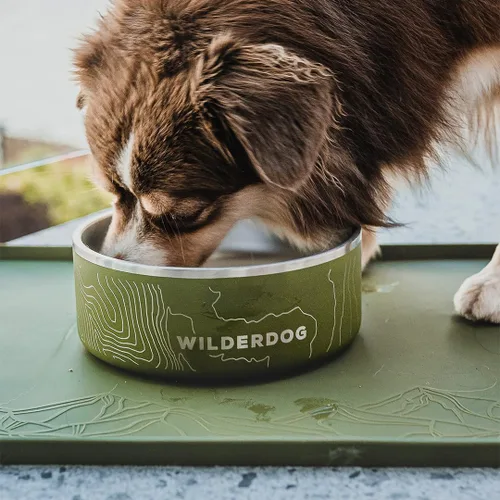 Miniatura 6 de Wilderdog Mantel individual de silicona para mascotas fabricado con cono de silicona 100% de grado alimenticio, sin BPA, PVC y ftalatos. No tóxico