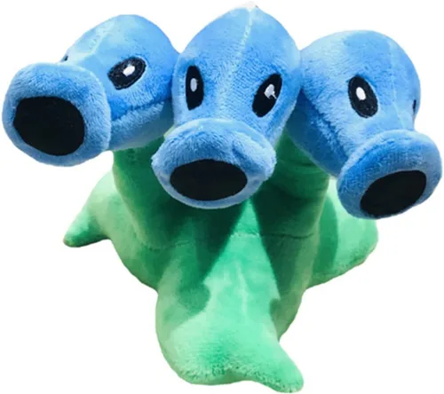 Miniatura 4 de JHESAO 7 "Pea Plants and Zombies Peashooter Plush Toys Threepeater PVZ Plush 1 2 Stuffed Soft Doll Three Heads Ice Pea Toy New