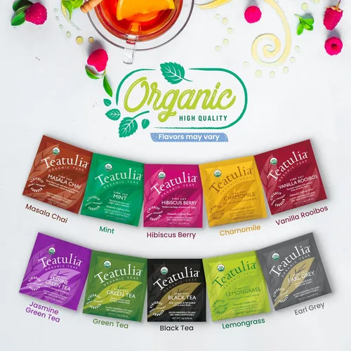 Miniatura 6 de Juego de regalo de té orgánico con hervidor portátil (25 piezas) cesta para amantes del té para mujeres u hombres Regalo de cumpleaños