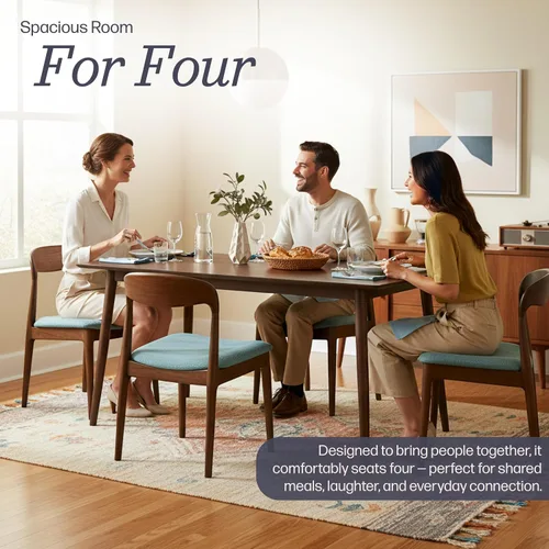 Miniatura 27 de Alaterre Furniture Calais Dining - Juego de 2 sillas de comedor moderno de mediados de siglo, juego de sillas de madera maciza con diseño