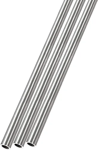 Miniatura 48 de METALLIXITY Tubo de acero inoxidable 304 (0.276 in de diámetro exterior x 0.031 in de alto x 11.811 in de largo) 3 piezas, tubo recto, para muebles