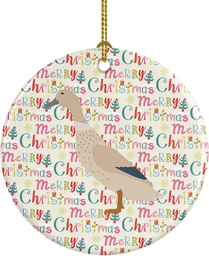 Miniatura 117 de Caroline's Treasures Adorno de cerámica de avestruz común para árbol de Navidad, decoración colgante para el hogar, Navidad, vacaciones, fiesta
