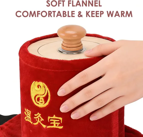 Miniatura 8 de Caja de moxa de cobre sin humo, herramienta de tratamiento de moxibustión de cobre, caja de moxibustión para cuello, rodilla, cintura, hombro
