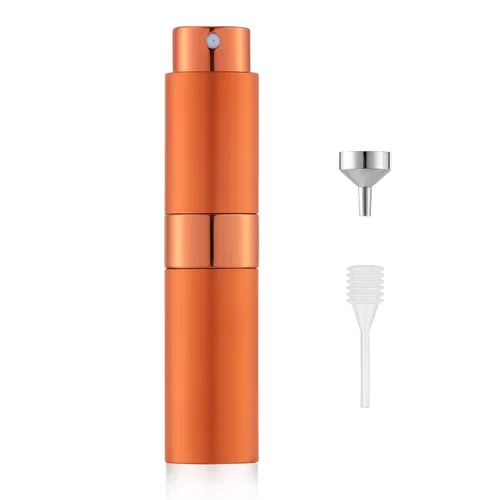 Miniatura 9 de LISAPACK Botella de spray de perfume de 8 ml con atomizador para viajes, dispensador de colonia recargable vacío, rociador portátil (Negro mate)