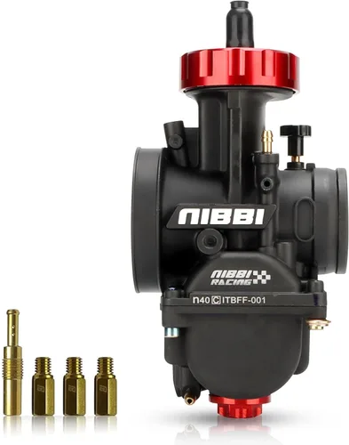 Miniatura 10 de NIBBI Carburador PWK de 24 mm con carburador Jets, Compatible con 125 cc-150 cc YAMAHA KAWASAKI SUZUKI Apollo SSR TTR SYM TAOTAO ATV, moto de cross