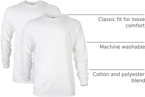Miniatura 68 de Gildan - Camiseta de manga larga de algodón ultra estilo G2400 para adultos, paquete múltiple