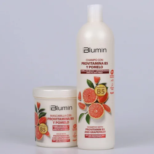 Miniatura 3 de Blumin Champú Efecto Anti-Frizz con Pomelo y Pro-Vitamina B5, para Cabello Seco y Deshidratado, 33.8 fl oz