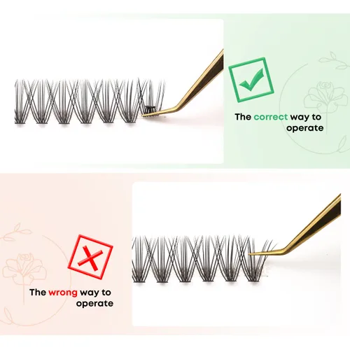 Miniatura 4 de Extensiones de pestañas postizas de 20D, pestañas individuales, 240 piezas, extensiones de pestañas individuales de 20D, volumen suave y ligero