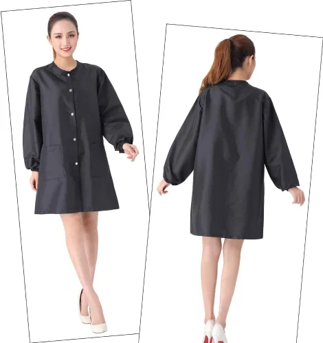 Miniatura 3 de Chaqueta Profesional de Smock de Salón, Chaqueta Impermeable para Estilista, Capa de Barbero, Chaqueta para Peluquería y Aseo de Mascotas