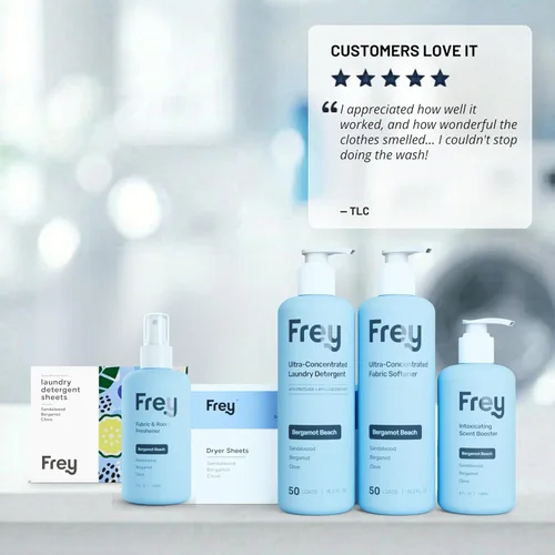 Miniatura 9 de FREY Hojas de detergente para ropa derivadas de plantas, 60 unidades (paquete de 2) - Tiras de detergente ecológicas sin líquido, láminas ecológicas