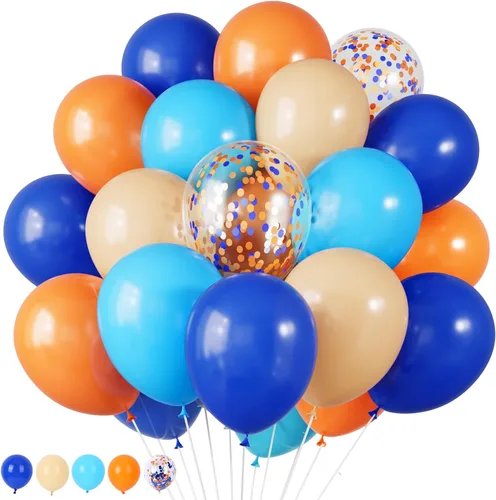 Miniatura 37 de RUBFAC 65 piezas de globos de 12 pulgadas, kit de globos rojos, negros y blancos con confeti y cintas para cumpleaños, bodas, baby shower, Negro