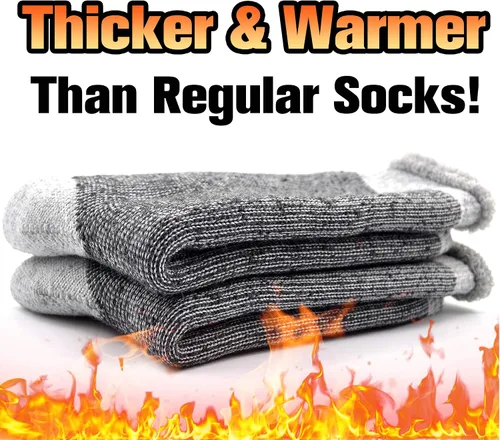 Miniatura 2 de Busy Socks Winter Warm Thermal Socks for Men Women Extra Thick Insulated Heated Crew Boot Socks for Extreme Cold Weather