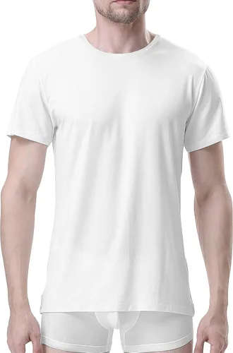 Miniatura 3 de DAVID ARCHY Camisetas suaves y cómodas de rayón de bambú para hombre, camisetas de manga corta, paquete de 3