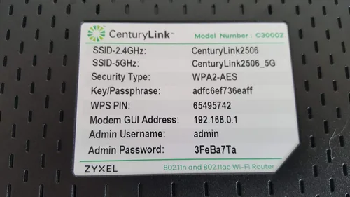Miniatura 5 de ZyXEL C3000Z Módem CenturyLink
