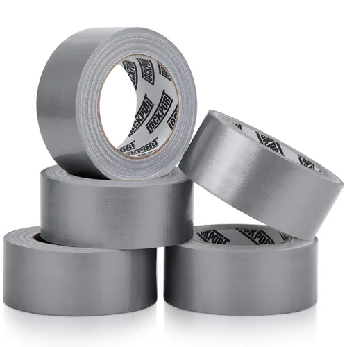 Lockport Paquete de 5 cintas adhesivas resistentes al agua, cinta adhesiva plateada fuerte a granel para reparaciones interiores y exteriores,