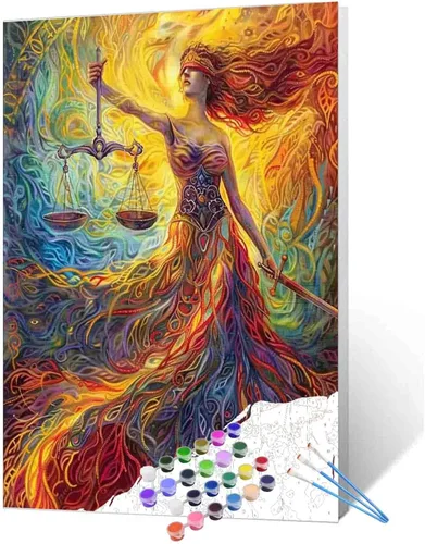Miniatura 52 de TUMOVO Pintura por números para niñas con flores para adultos, principiantes, mujeres rodeadas de abejas, pintura acrílica por números, pintura