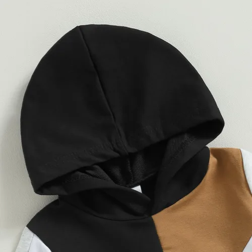 Miniatura 5 de Douhoow Conjunto de ropa de bebé con capucha y pantalones con cordón para bebé