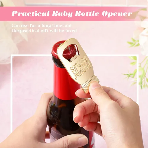 Miniatura 5 de Chengu 50 piezas abrebotellas, regalos para baby shower, recuerdos de baby shower, para invitados, fiesta de premio, ganador, revelación de género