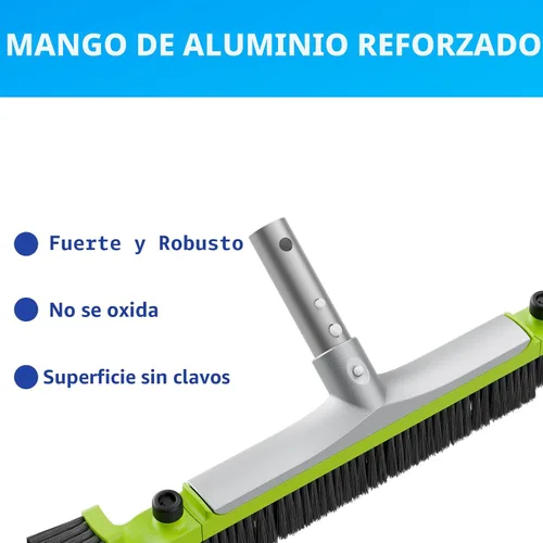 Miniatura 3 de Sepetrel Cabezal de cepillo de piscina de 20 pulgadas para limpiar paredes, cepillos de limpieza de piscina para enterrado/sobre el suelo