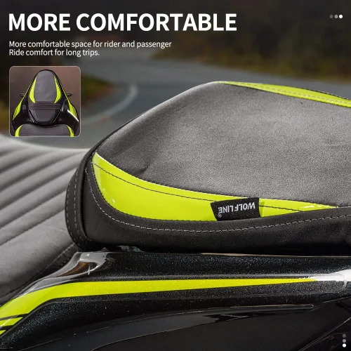 Miniatura 3 de Funda de cuero para asiento de pasajero, para Ka-wa-sa-ki Z900 Z 900 2017 2018 2019 2020 2021 2022 2023 2024 Cojín de asiento de motocicleta