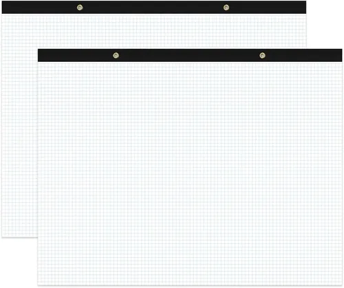 Miniatura 9 de Bloc de notas de papel cuadriculado grande de ingeniería, 22 x 17 pulgadas, cuadrícula azul de 4 x 4 pulgadas, 50 hojas/100 páginas para ingeniero