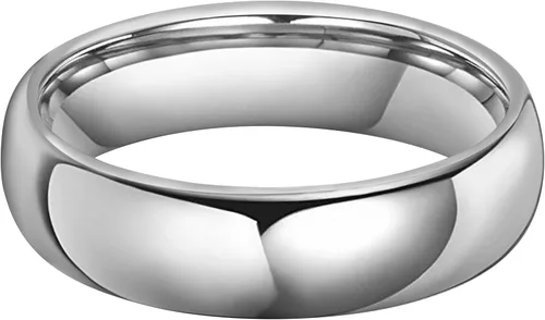 Miniatura 2 de CROWNAL - Anillo de boda de tungsteno de 2mm 4mm 6mm 8mm 10mm, para hombre y mujer, tamaño de cúpula pulida, ajuste cómodo, talla 3 a 17