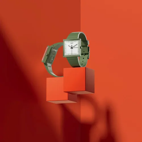 Miniatura 11 de Swatch What If Green Men's Watch SO34G700