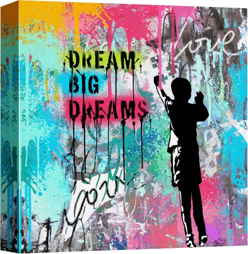 Miniatura 14 de NWT Lienzo impreso para pared, pintura en aerosol de ladrillo Audrey Hepburn Retrato Graffiti y arte callejero, ilustraciones abstractas, arte