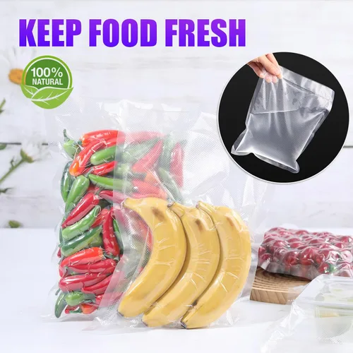 Miniatura 8 de CAREGY Rollos de Bolsas Selladoras al Vacío para Alimentos Paquete de 6, 3 Rollos de 8'' x 20' y 3 Rollos de 11'' x 20', Grado Comercial Sin BPA