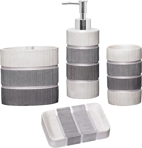 Miniatura 49 de Zahari Home Capri - Juego de toallas de baño de 3 piezas, toalla de baño, toalla de mano y toalla facial, decoración moderna, hermoso diseño único