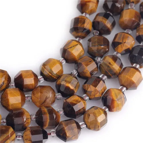 Miniatura 4 de JOE FOREMAN Cuentas de cristal facetadas a mano de ágata negra natural de 0.315 pulgadas (0.315 in), piedra de energía curativa para hacer joyas