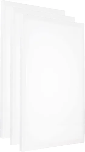 PATIKIL Lienzos de pintura para pintura, paquete de 3 paneles rectangulares de madera de 16 x 24 pulgadas, paneles de arte en blanco estirados para