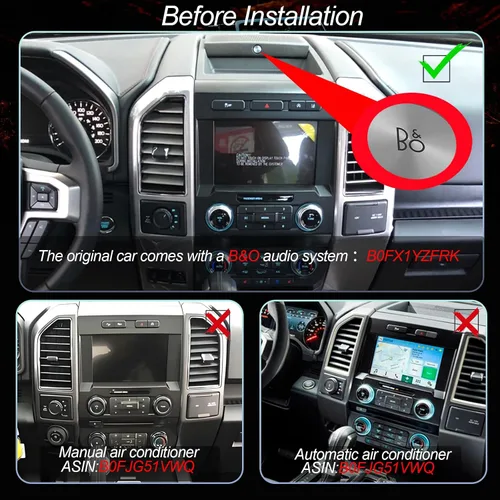 Miniatura 5 de Para Ford F150 2015-2021 Radio Android de 13 pulgadas 1920 * 1200 2K HD pantalla táctil unidad principal Carplay inalámbrico GPS pantalla