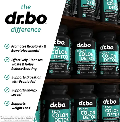 Miniatura 4 de Limpiador de colon desintoxicante para descarga de peso, pastillas de limpieza intestinal de 15 días y probióticos, laxante natural rápido