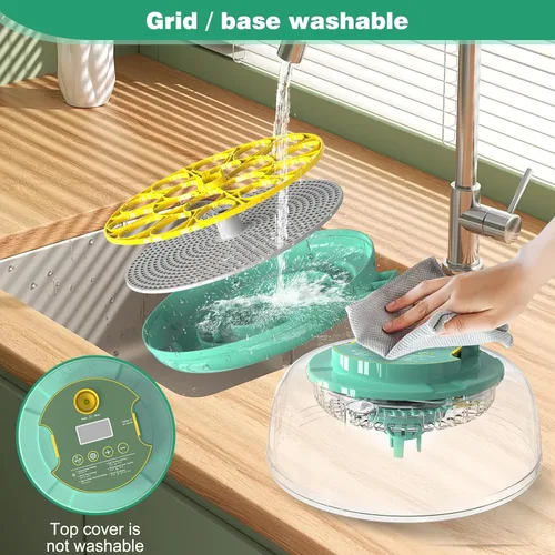 Miniatura 7 de Incubadora de 18 huevos con giro automático de huevos y control de humedad, incubadora de huevos de pollo, incubadora de vista grande para huevos
