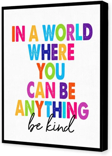 Miniatura 12 de JANLAN Dream Believe Achieve Wall Decor,Inspirational Positive Quotes Canvas Wall Art for Kids Room Classroom Nursery Playroom 11x15 Inch