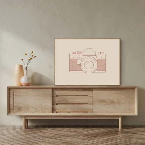 Miniatura 3 de Pintura al óleo vintage póster de cámara retro bohemio simple (2) 11 x 17 12 x 18 16 x 24 24 x 36 pulgadas antiguo sin marco Regalo