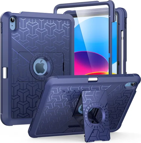 Miniatura 15 de MoKo Funda para iPad (A16) de 11ª/10ª generación 2025/2022, resistente a prueba de golpes, doble capa protectora de cuerpo completo, protector