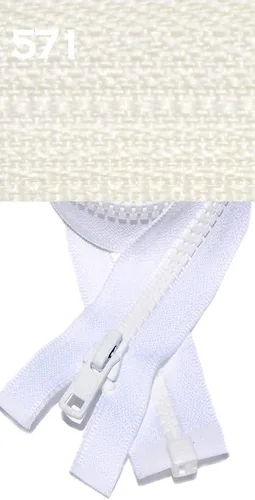 Miniatura 16 de YKK Cremallera Vislon de 22 pulgadas, 5 separadores de plástico moldeado, peso medio por cada uno (color seleccionado) (rosa azafrán - 806)