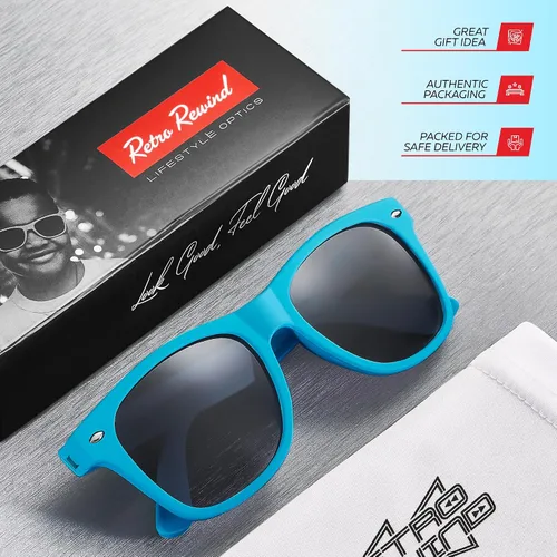 Miniatura 10 de Retro Rewind Lentes de sol para niños y niñas de 3 a 12 años, inastillables, UV400, lentes de sol para niños pequeños
